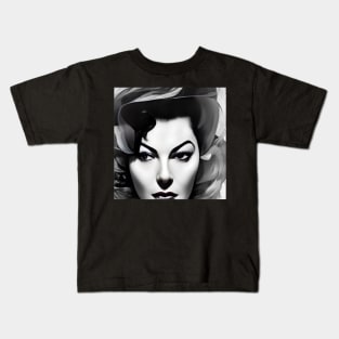 Ava Gardner Vivid 1954 Home Décor Kids T-Shirt